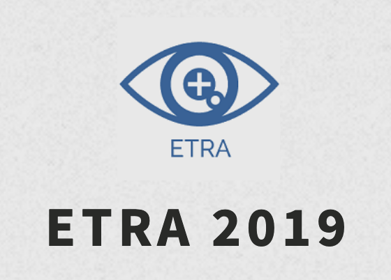 Five papers accepted at ETRA 2019